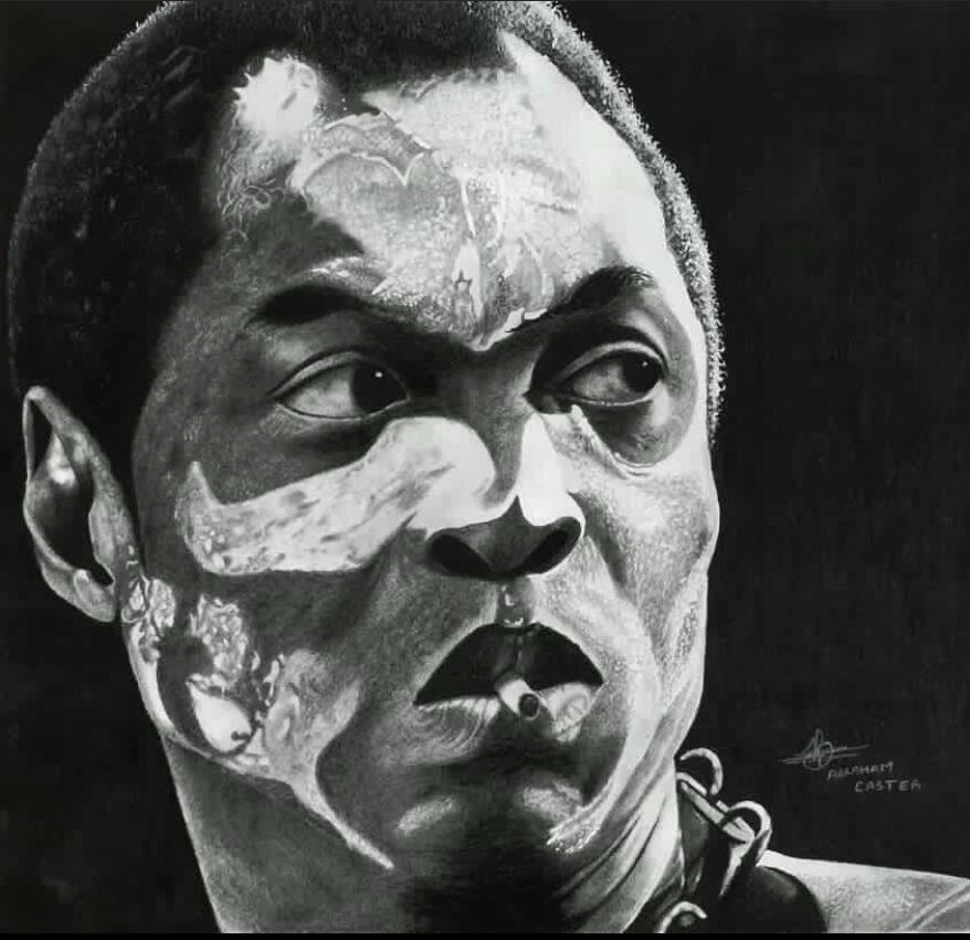 FELA (Charcoal & Graphite on Paper)